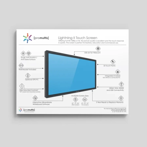 Lightning II Touchscreen Data Sheet