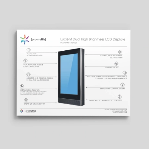 Lucient Dual Outdoor Screen data sheet