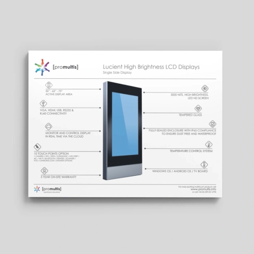 Lucient Outdoor Screen data sheet