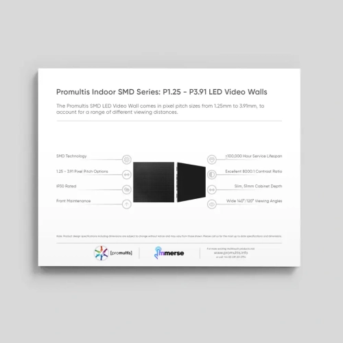 Promultis Indoor SMD LED Video Walls Data Sheet