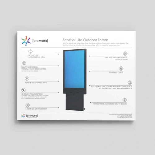 Sentinel Lite Outdoor Totem data sheet