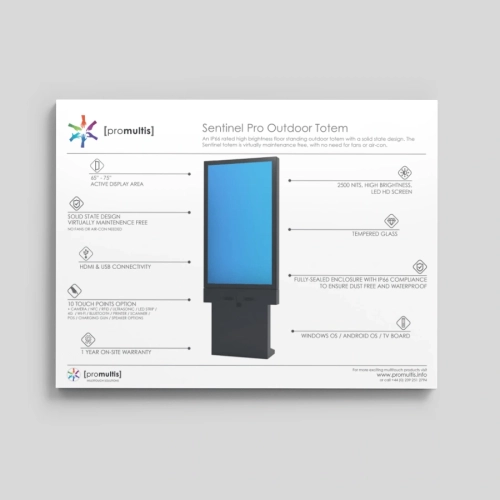 Sentinel Pro Outdoor Totem data sheet