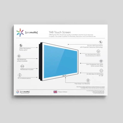 TAB Touchscreen data sheet