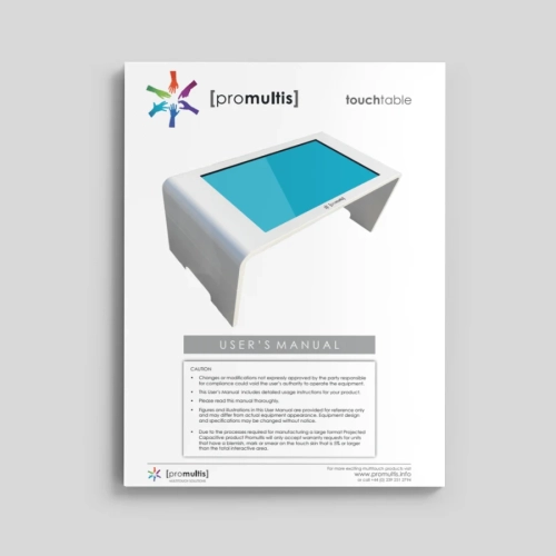 Touch Table Product Manual