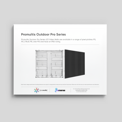 Outdoor Pro Series spec sheet